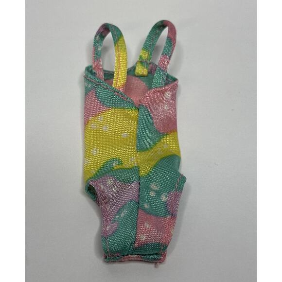 Vintage Genuine Barbie Tropical Bathing Suit One Piece - Picture 2 of 3